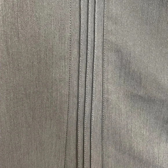 CATO Gray pleated Skirt Size 8 pencil business work belt loops charcoal side zip - Picture 2 of 5